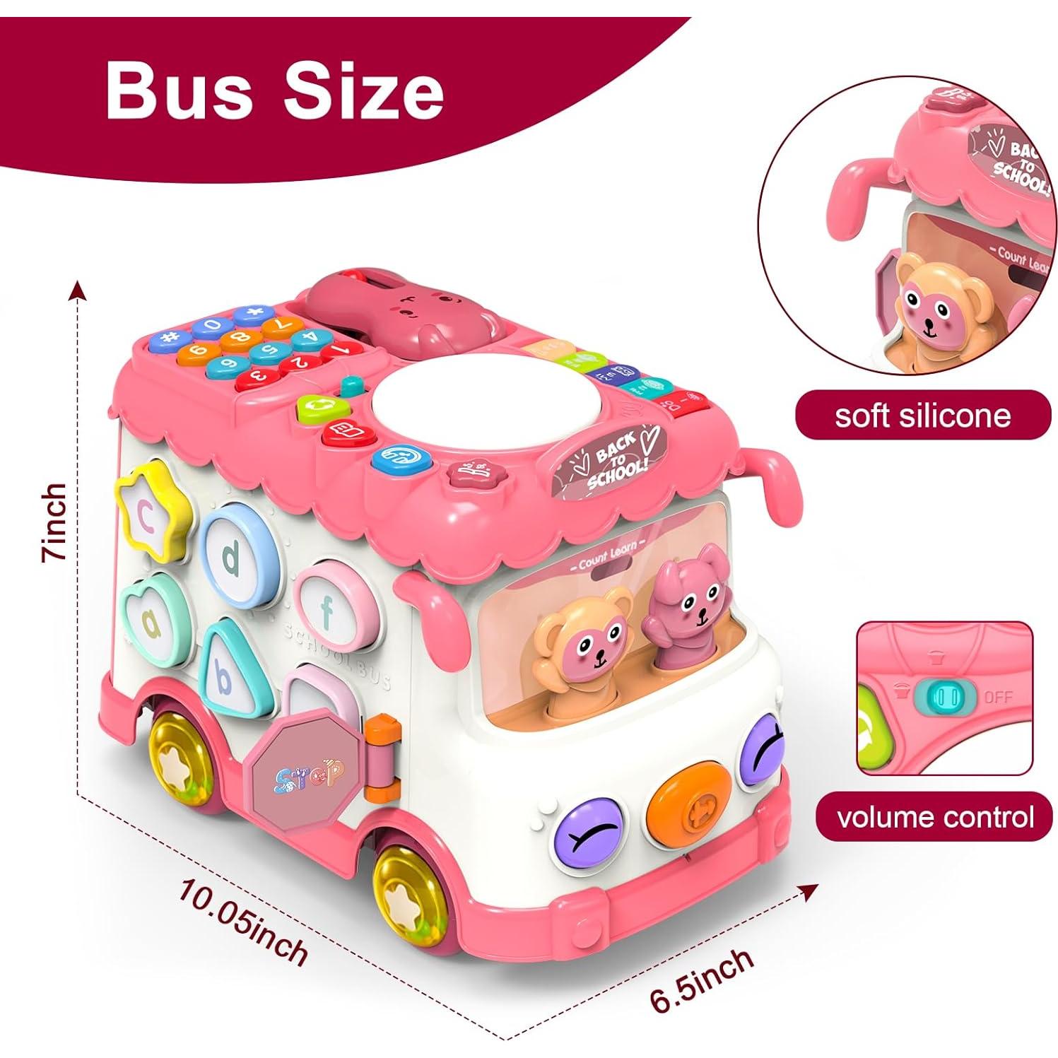 Juguete Musical Montessori Autobús DELUTIQUE 26x19.3 cm