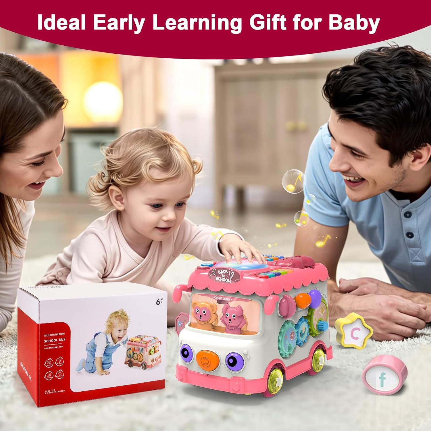 Juguete Musical Montessori Autobús DELUTIQUE 26x19.3 cm