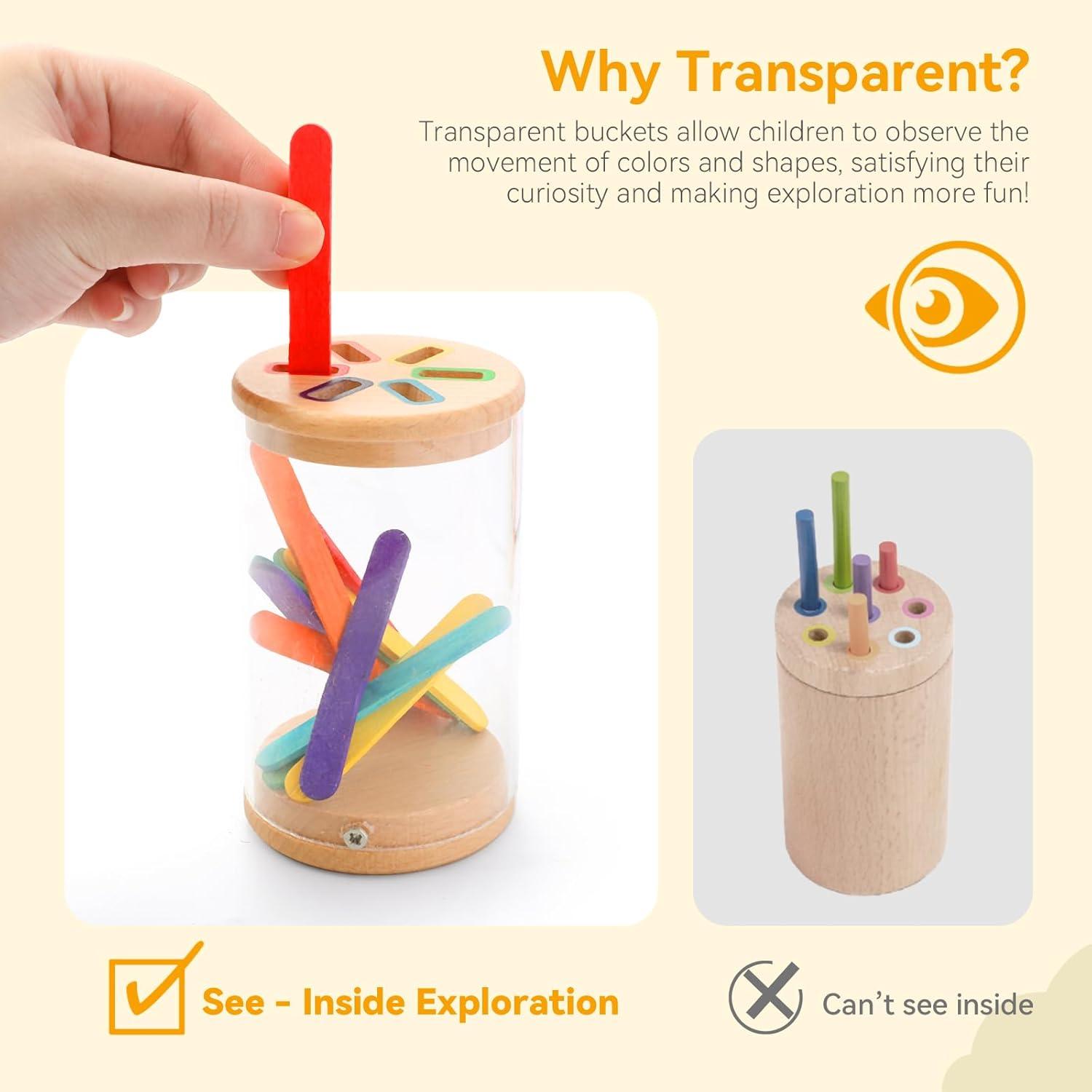 Juego de Clasificación de Colores y Formas Montessori - 198g