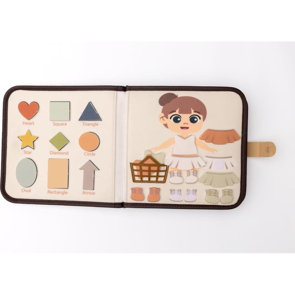 Libro Ocupado Montessori TookyToy para Niños 1-3 Años Interactivo