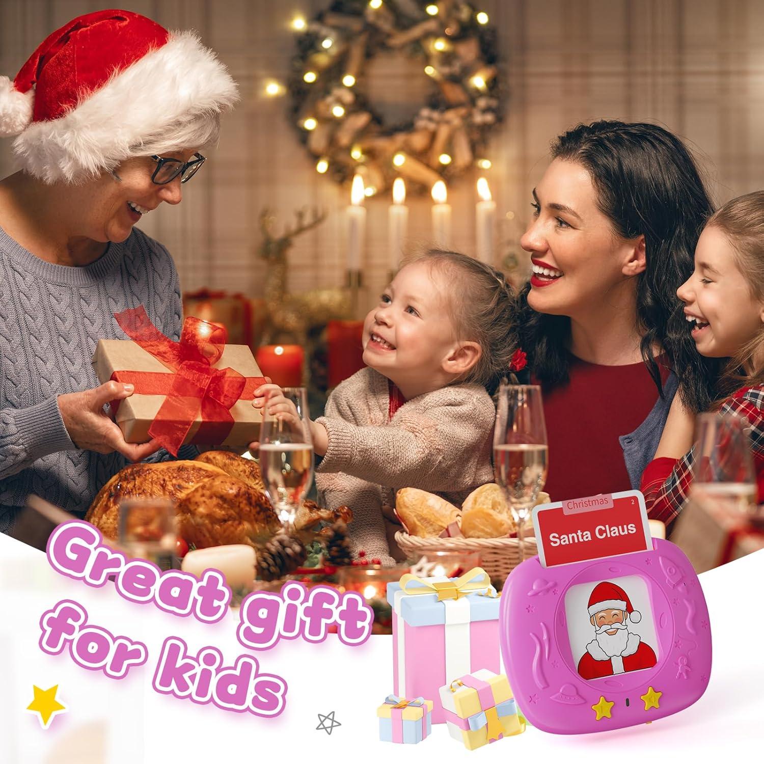 Tarjetas de Flash HOMESTEC para Niños 1-6 Años - Rosa