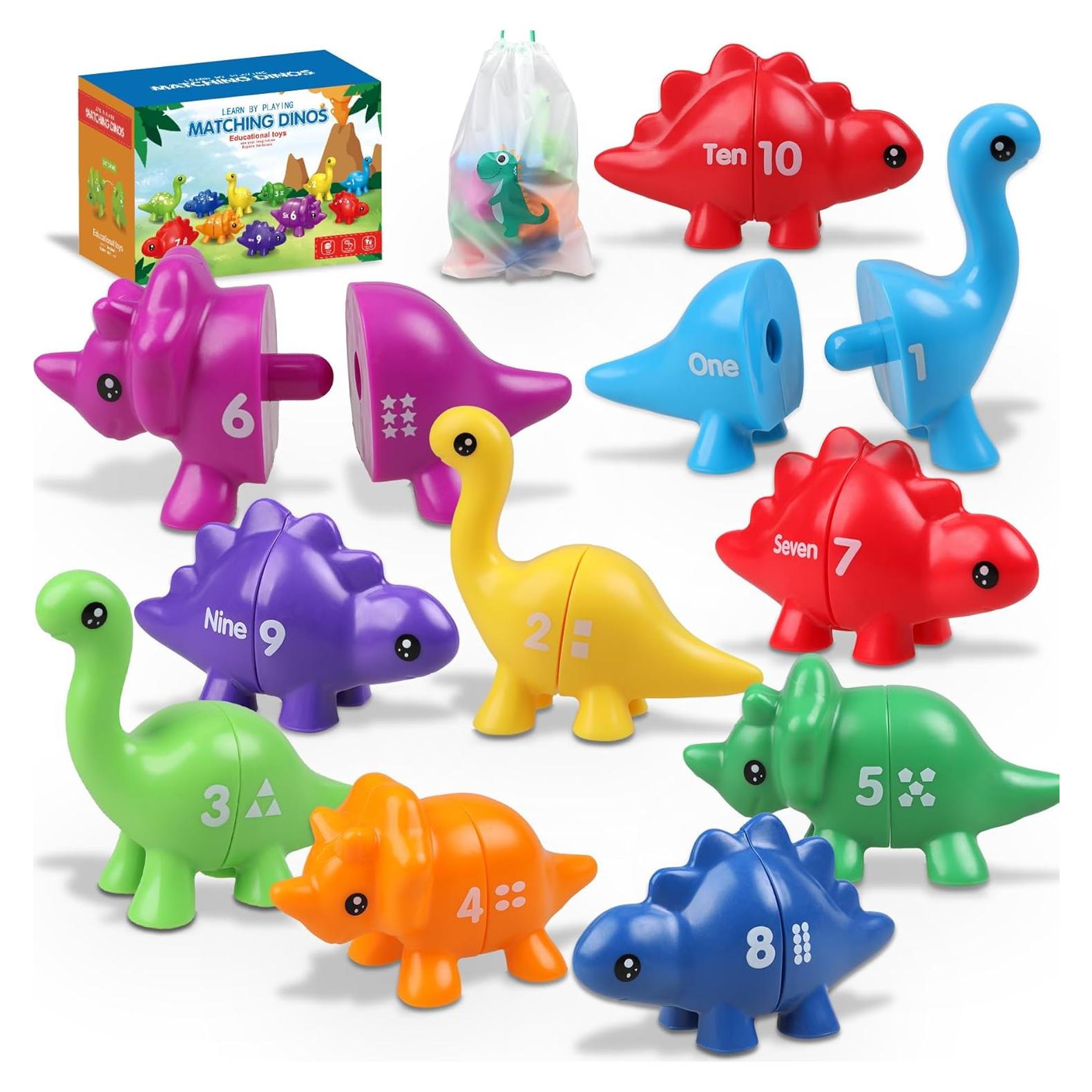 Juguetes Montessori Dinosaurios Foshan 20 Piezas 1-4 Años