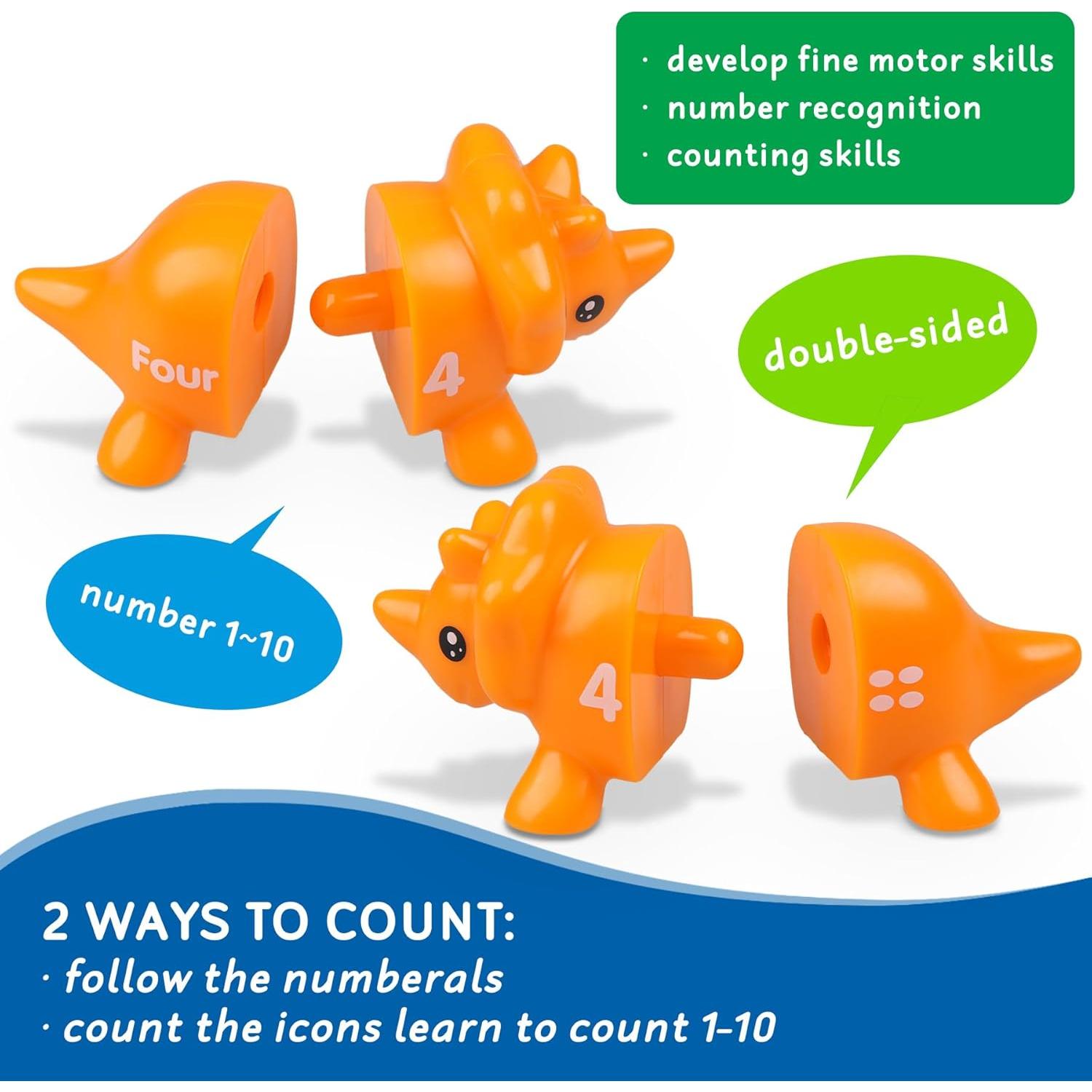 Juguetes Montessori Dinosaurios Foshan 20 Piezas 1-4 Años