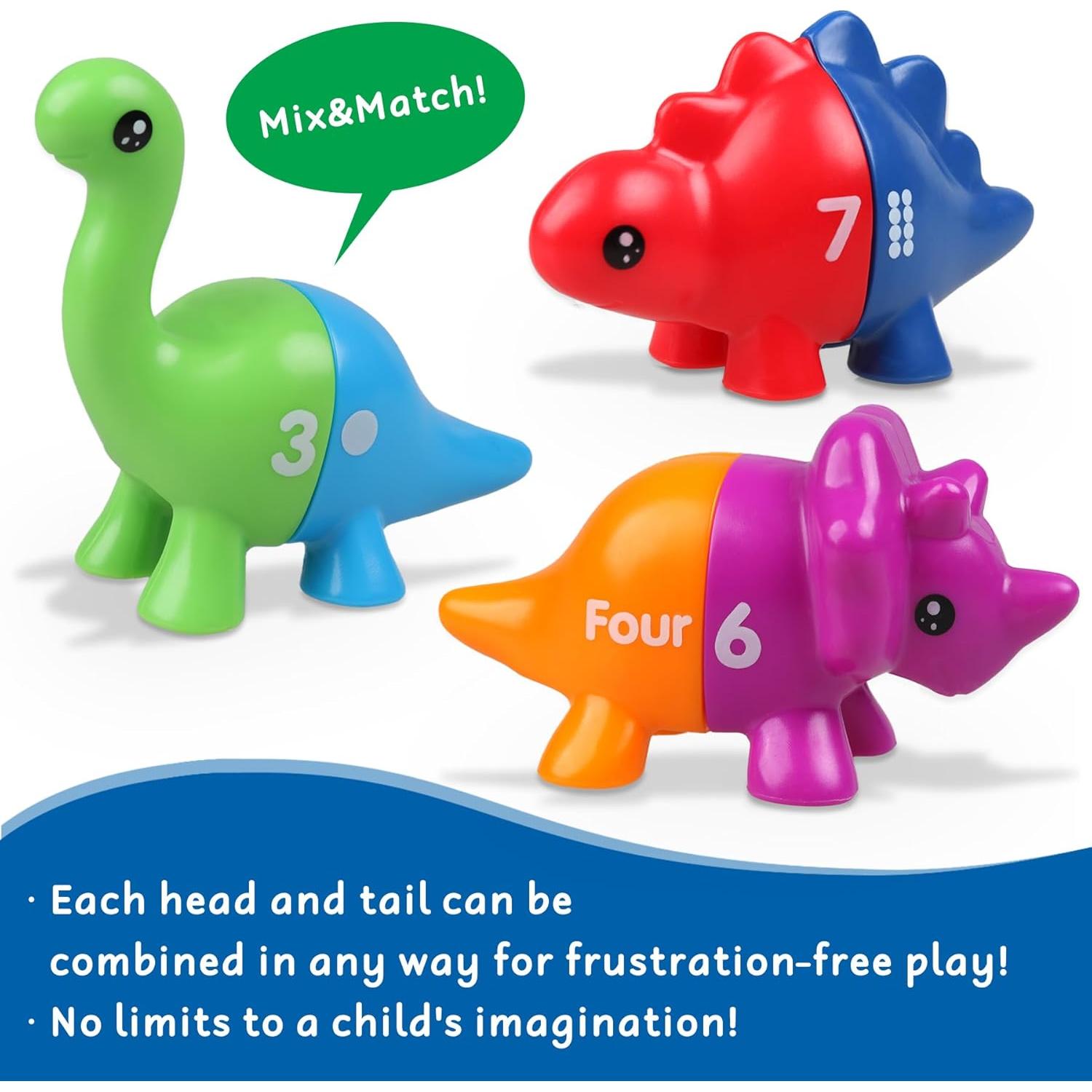 Juguetes Montessori Dinosaurios Foshan 20 Piezas 1-4 Años