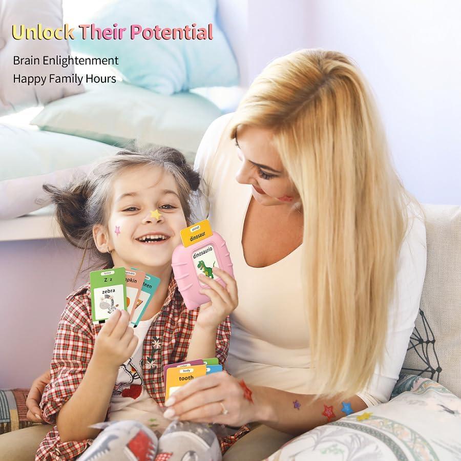 Tarjetas Flash Hablantes Eaever 252 Palabras para Niños 2-6 Años