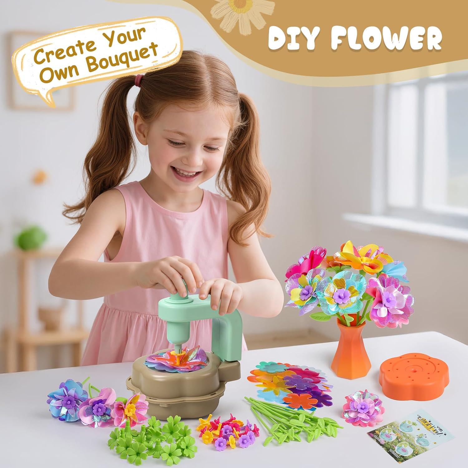 Kit de Manualidades de Ramo de Flores Scvcid para Niños 3-12 Años