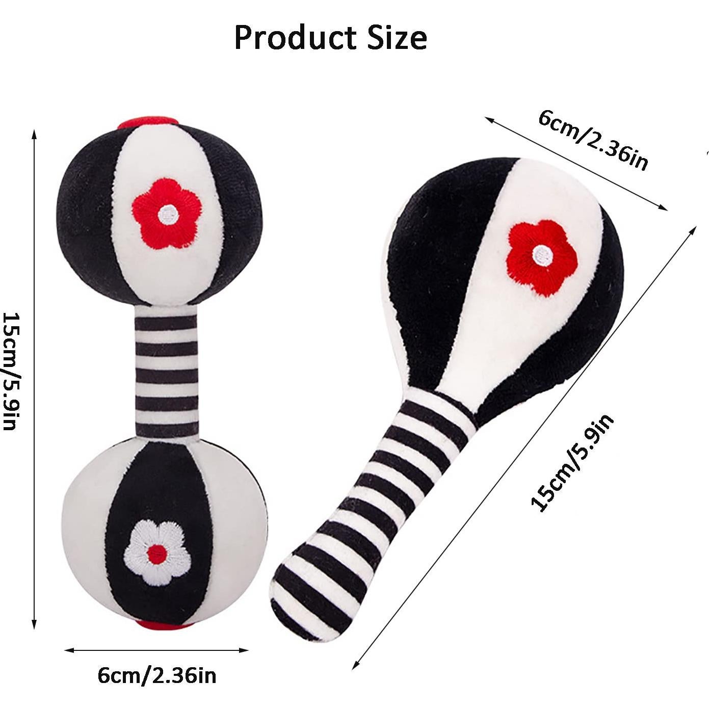 Sonajeros Suaves para Bebés 0-6 Meses SHXERO - 2 Pcs