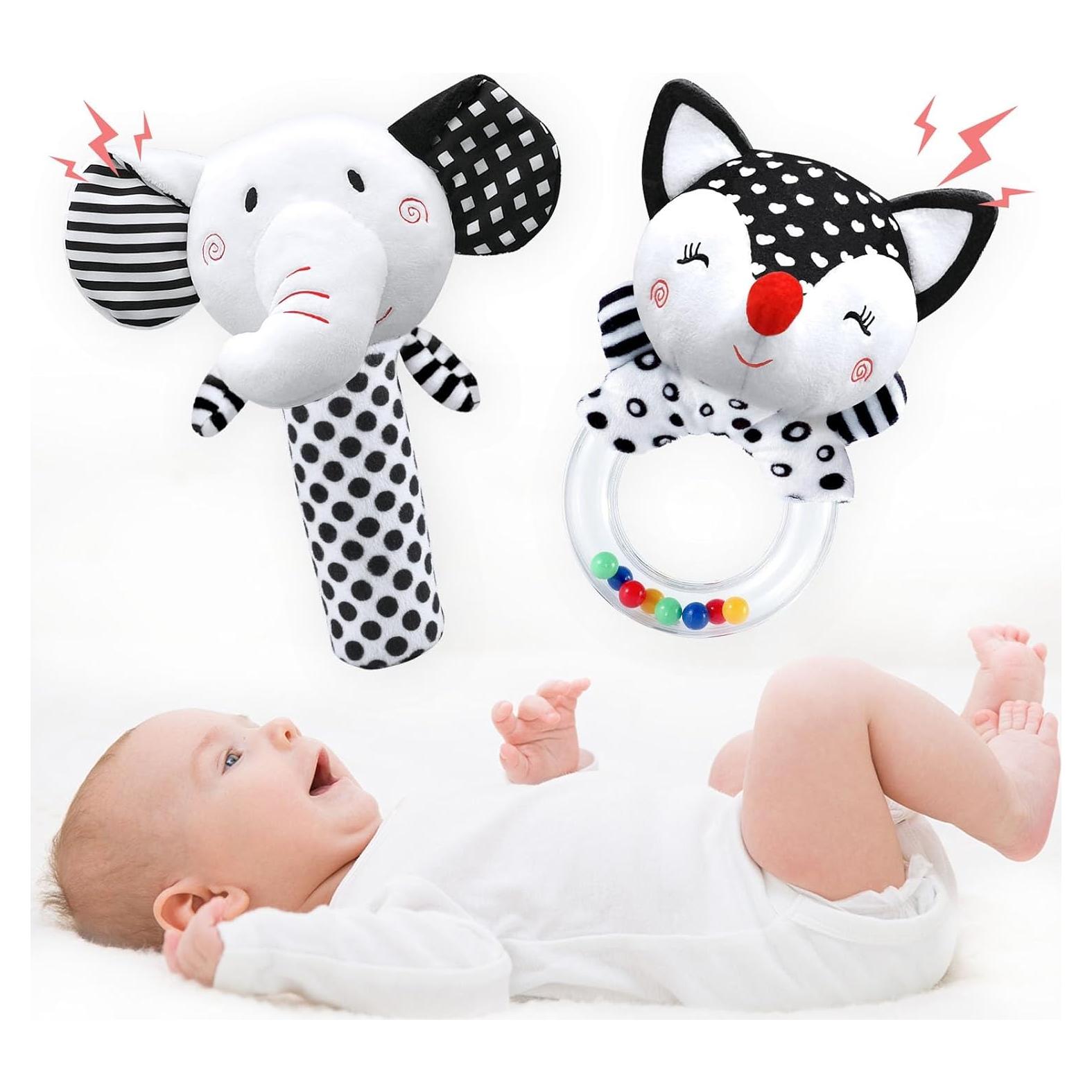 Sonajeros para Bebés XIXILAND 0-6 Meses Desarrollo Sensorial