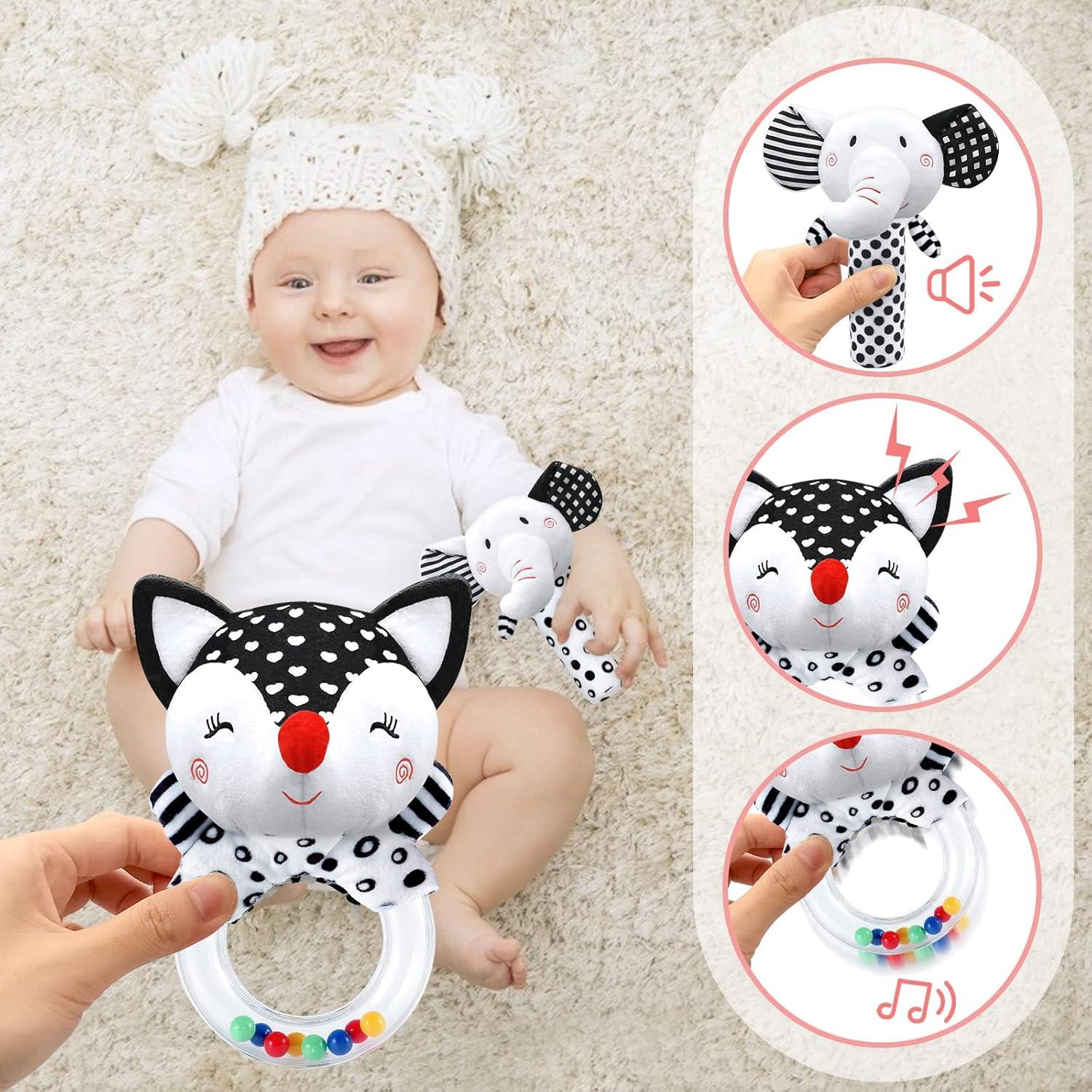 Sonajeros para Bebés XIXILAND 0-6 Meses Desarrollo Sensorial