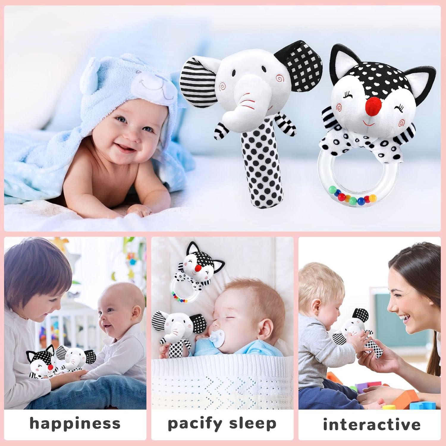 Sonajeros para Bebés XIXILAND 0-6 Meses Desarrollo Sensorial