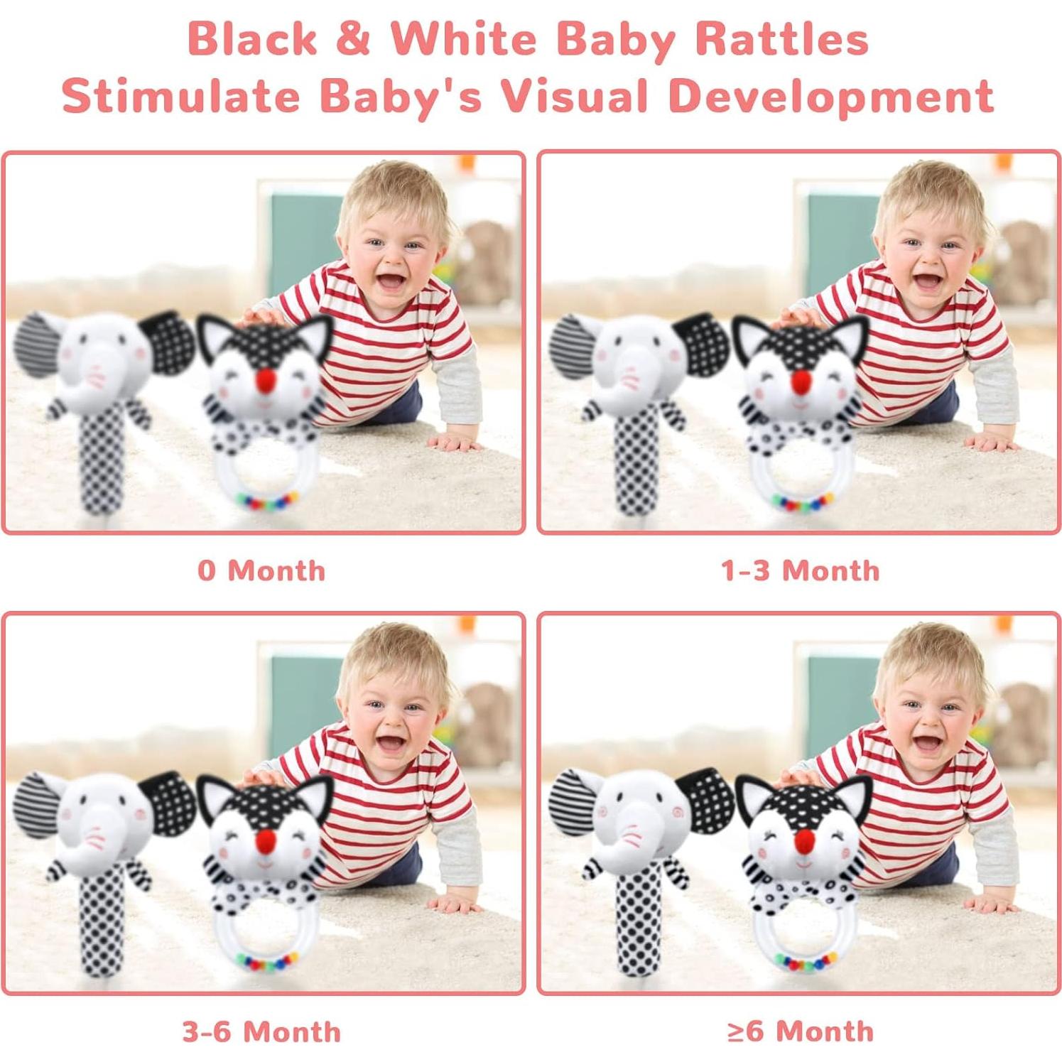 Sonajeros para Bebés XIXILAND 0-6 Meses Desarrollo Sensorial