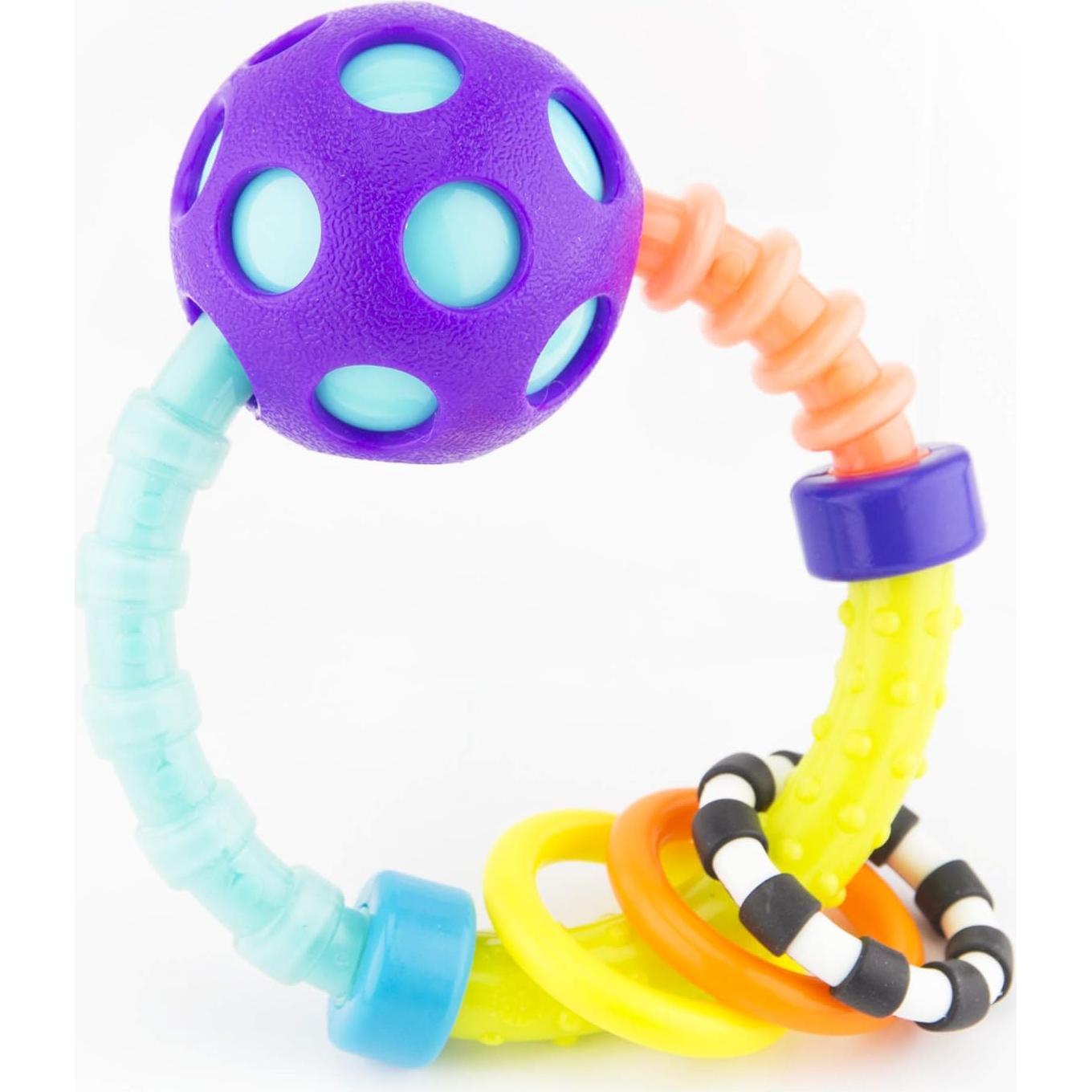 Sonajeros Flexibles Sassy - Juego de 2 Piezas para Bebés 0+ Meses