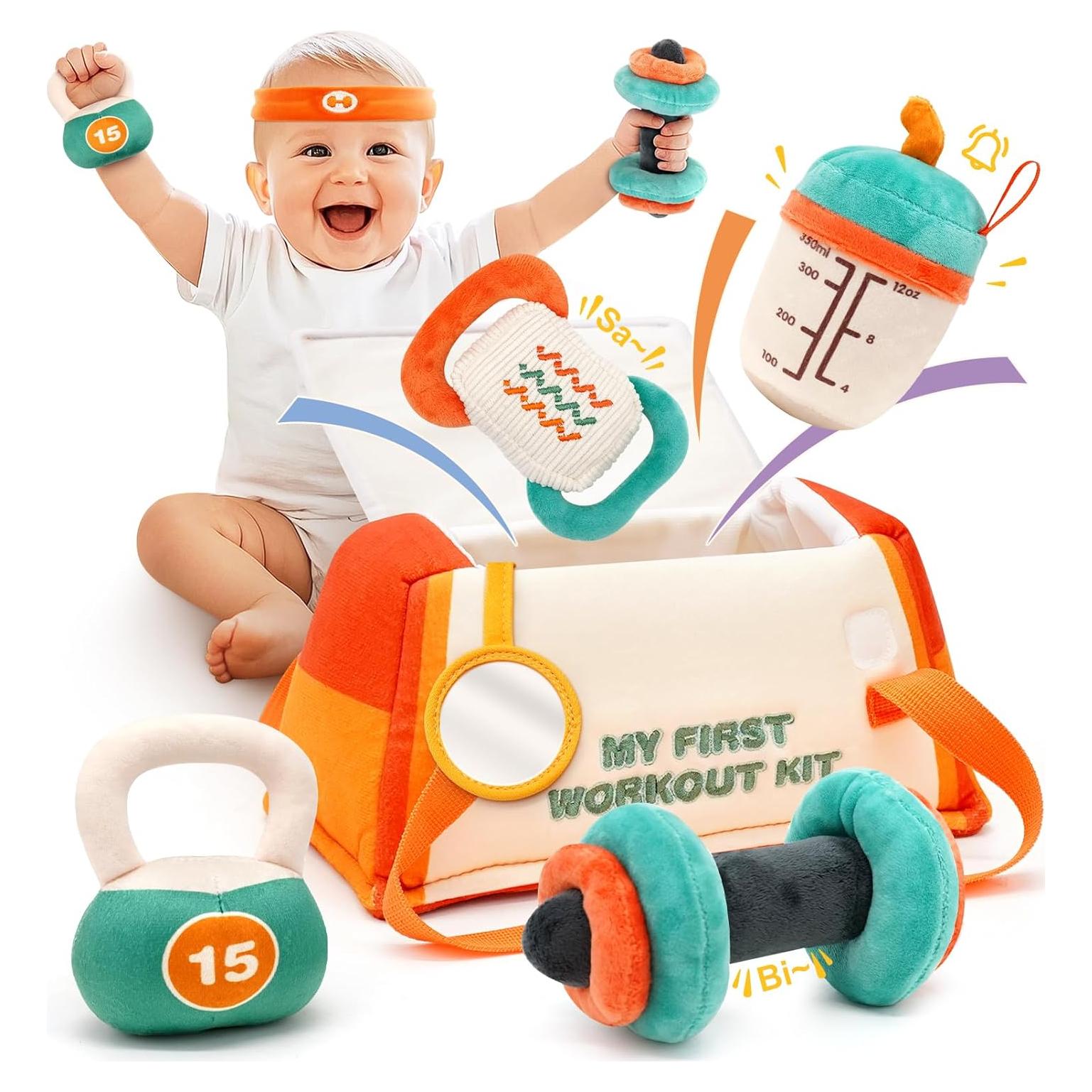 Kit de Gimnasio para Bebés Vanplay 0-12 Meses con Sonajeros