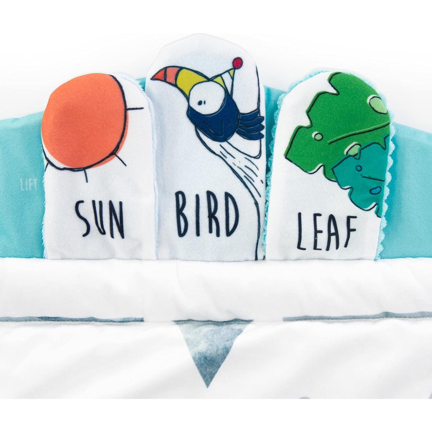 Tapete de Juego Sassy Hola Bebé 2 en 1 con 4 Zonas de Desarrollo