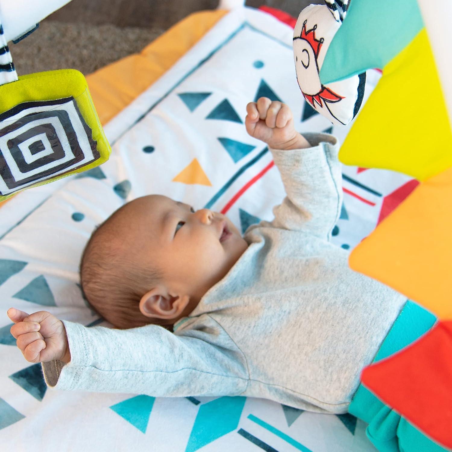 Tapete de Juego Sassy Hola Bebé 2 en 1 con 4 Zonas de Desarrollo