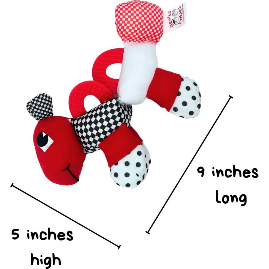 Mordedor Oruga Genius Baby 23 cm | Juguete Sensorial Bebés