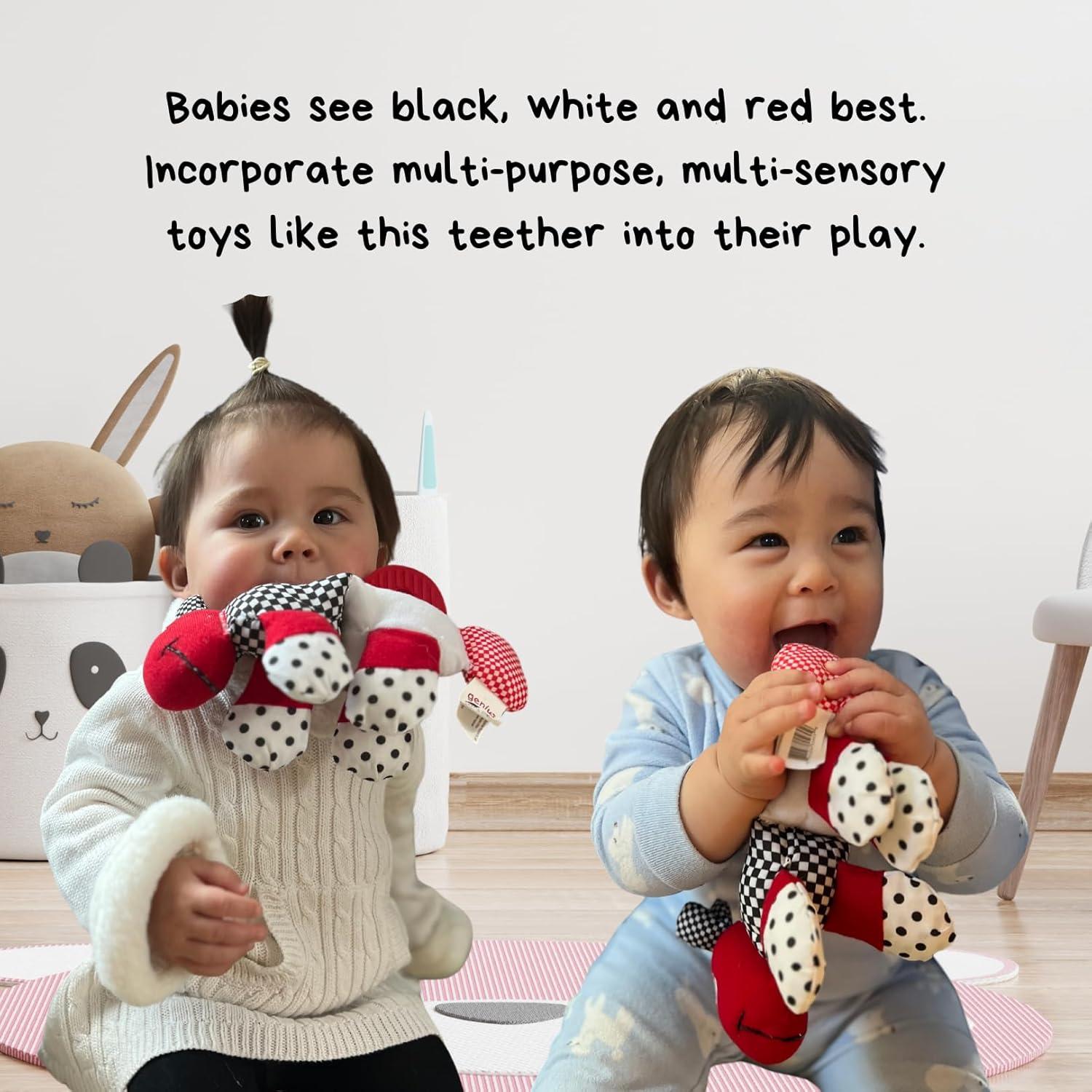 Mordedor Oruga Genius Baby 23 cm | Juguete Sensorial Bebés