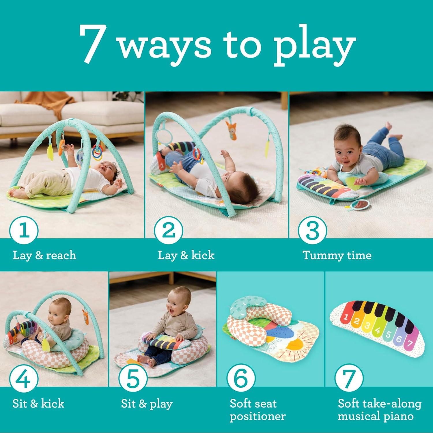 Gimnasio de Actividad Musical Infantino Kick 'n Keys 7 en 1