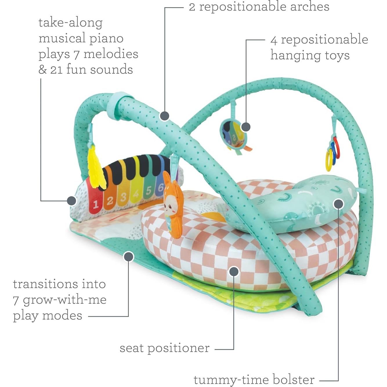 Gimnasio de Actividad Musical Infantino Kick 'n Keys 7 en 1