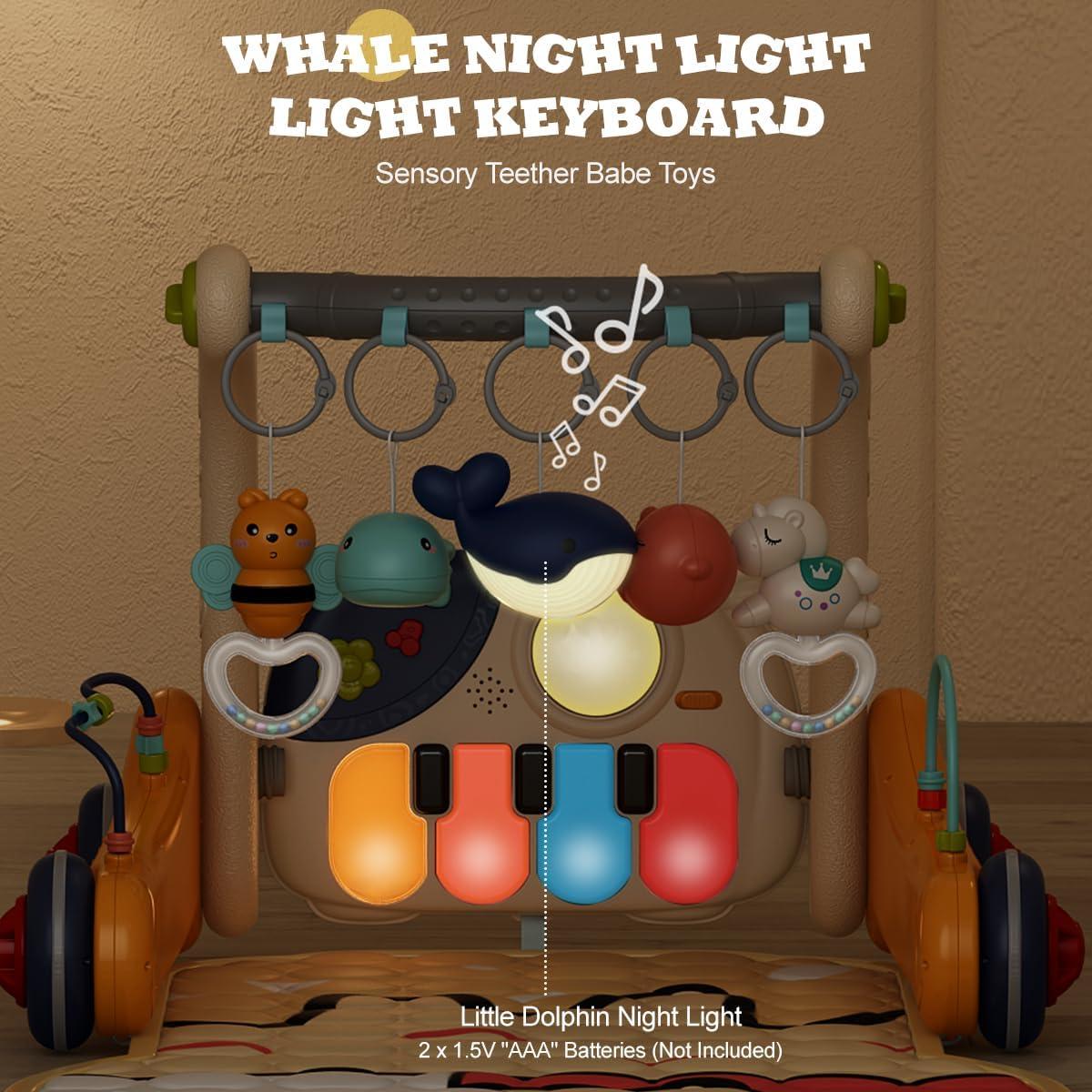 Alfombra de Juego 3-en-1 para Bebés con Piano - Actividades Musicales