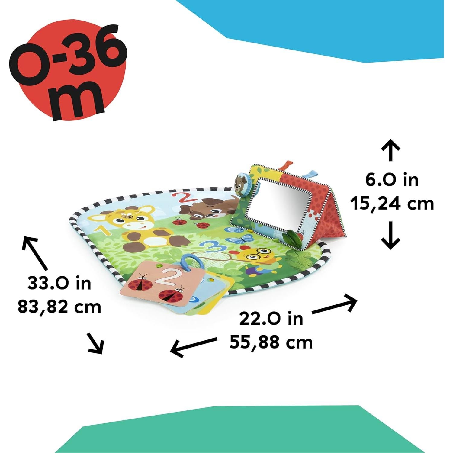 Alfombra de Juego Plegable Baby Einstein Discovery Garden 0-6 Meses