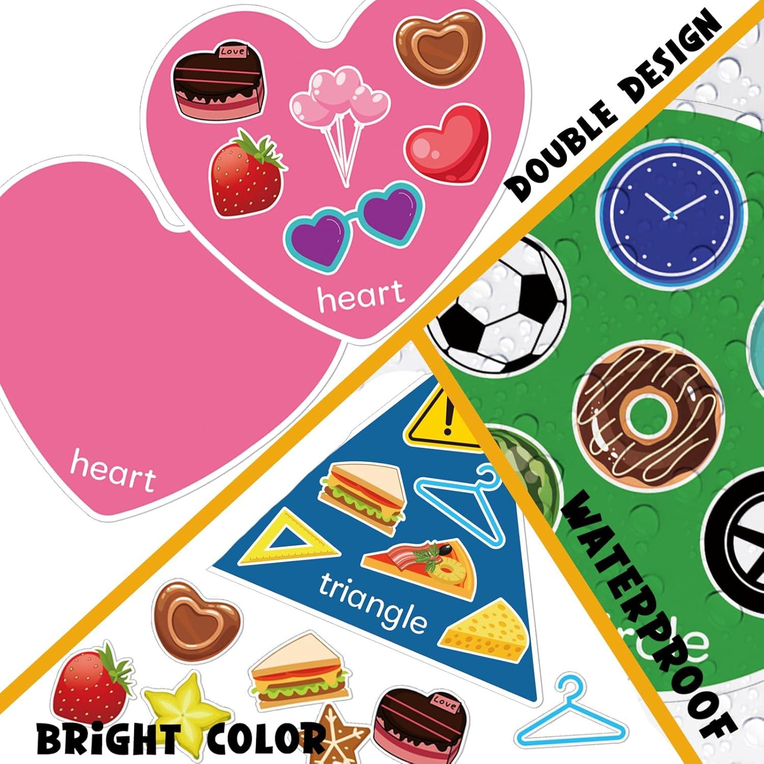 Clasificador de Formas BelleAngle para Niños - Juego Educativo con 8 Alfombrillas y 48 Objetos