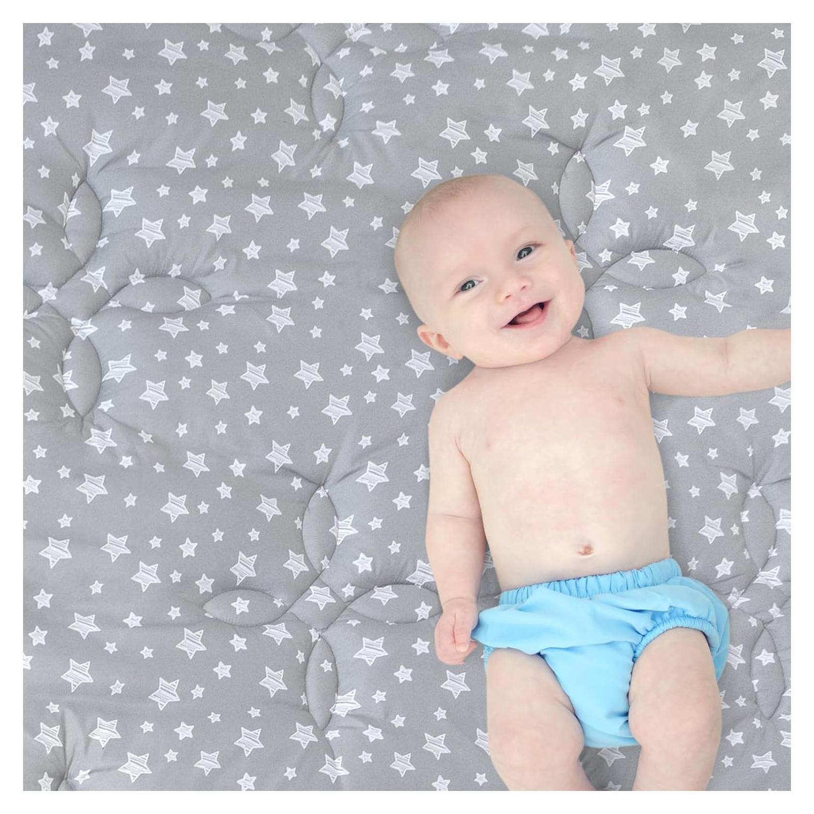 Alfombra de Juego para Bebés 180x150 cm Antideslizante Moonsea