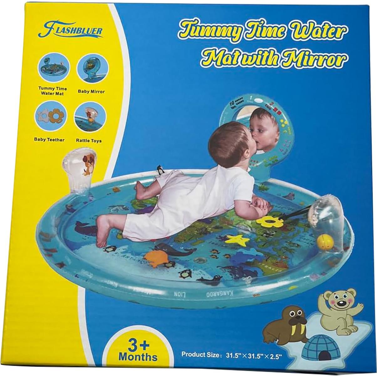 Alfombra de Juego Acuática 4-en-1 XWE-01 para Bebés con Espejo