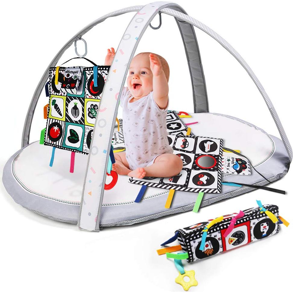 Alfombra de Juego Teytoy para Bebés - Espejo y Juguetes 4 en 1