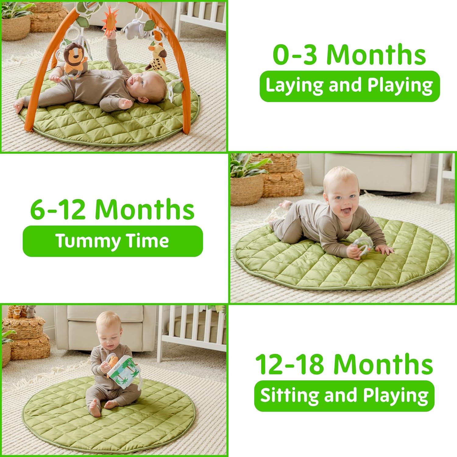 Alfombra de Actividad SnapPea para Bebés 94cm Selva 8 Juguetes