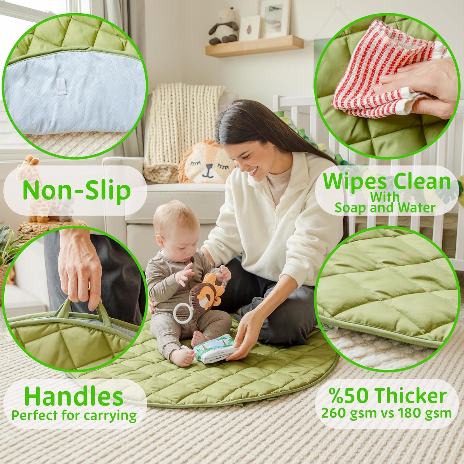 Alfombra de Actividad SnapPea para Bebés 94cm Selva 8 Juguetes