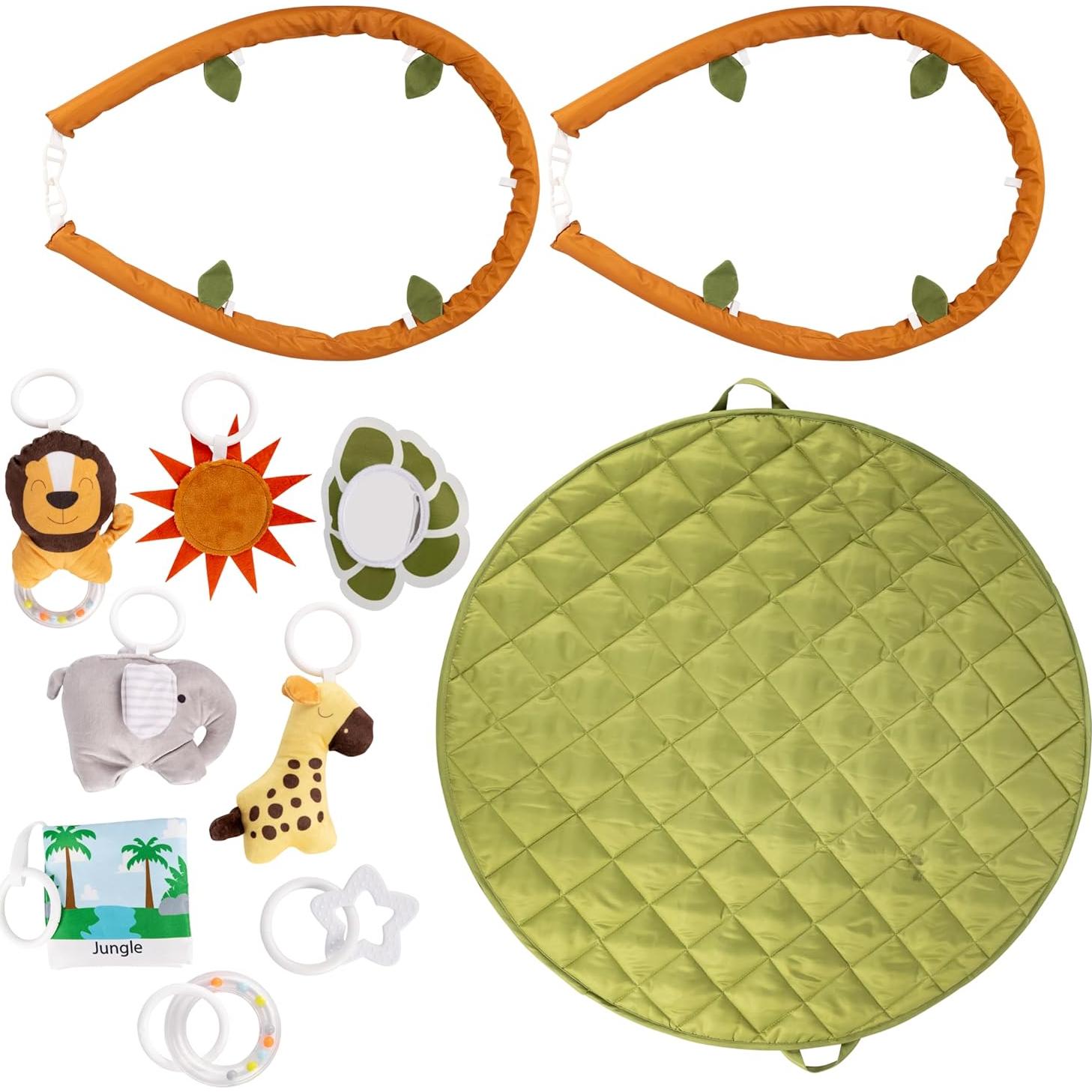 Alfombra de Actividad SnapPea para Bebés 94cm Selva 8 Juguetes