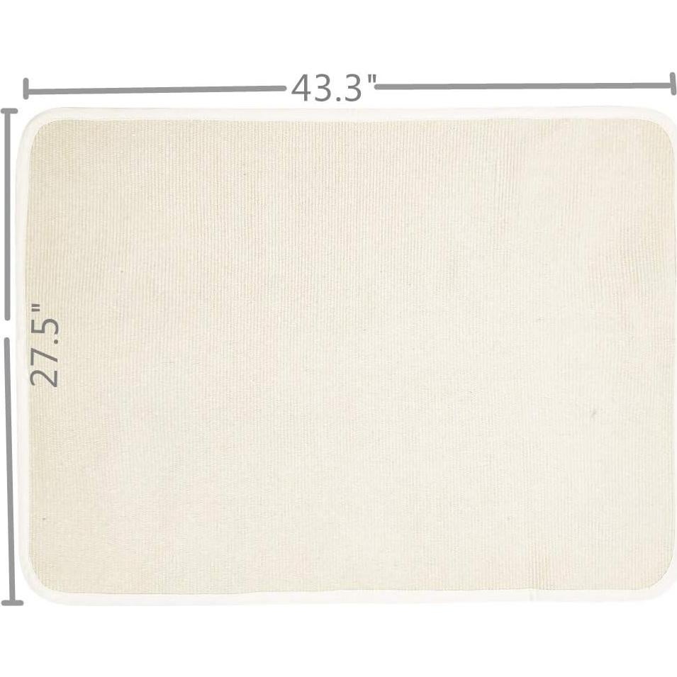 Alfombra Montessori USTIDE 0.71m x 1.09m Algodón Blanco Roto