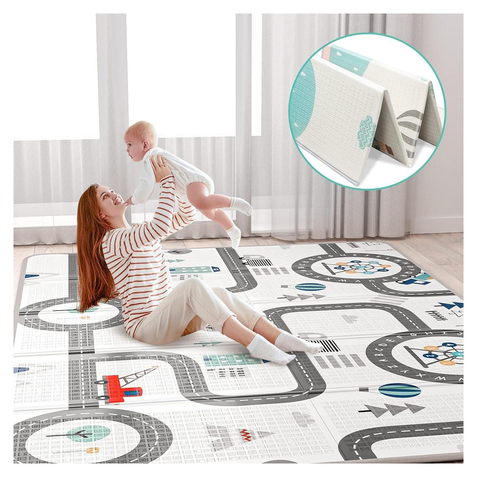 Alfombra de Juego FLAGAV 200x150cm - No Tóxica e Impermeable