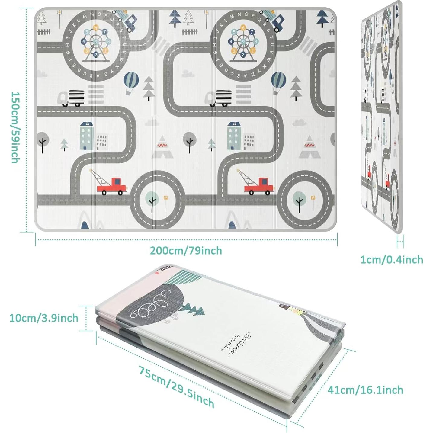 Alfombra de Juego FLAGAV 200x150cm - No Tóxica e Impermeable