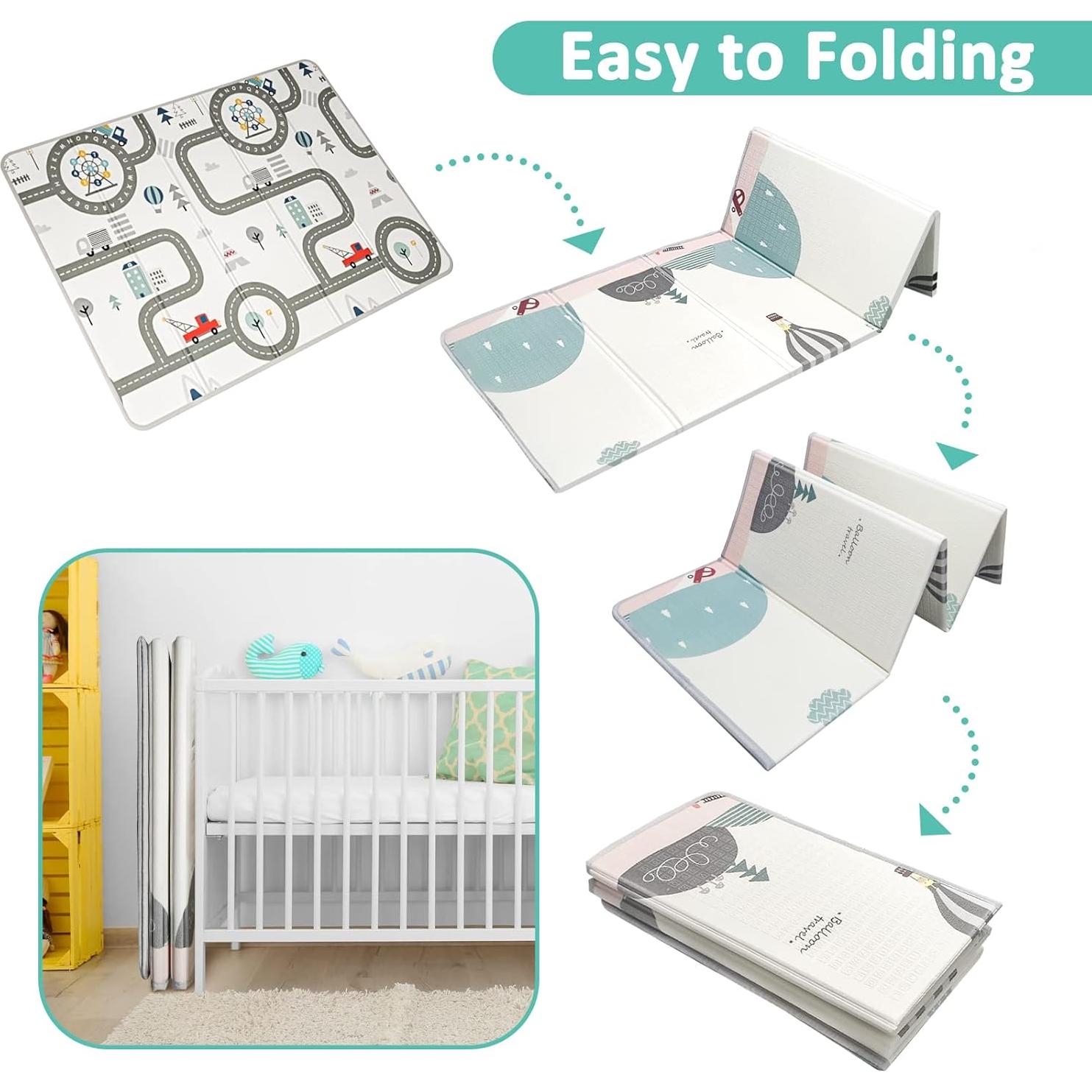 Alfombra de Juego FLAGAV 200x150cm - No Tóxica e Impermeable