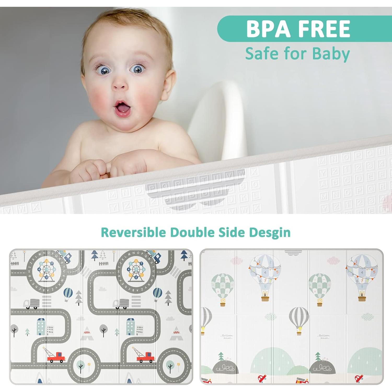 Alfombra de Juego FLAGAV 200x150cm - No Tóxica e Impermeable