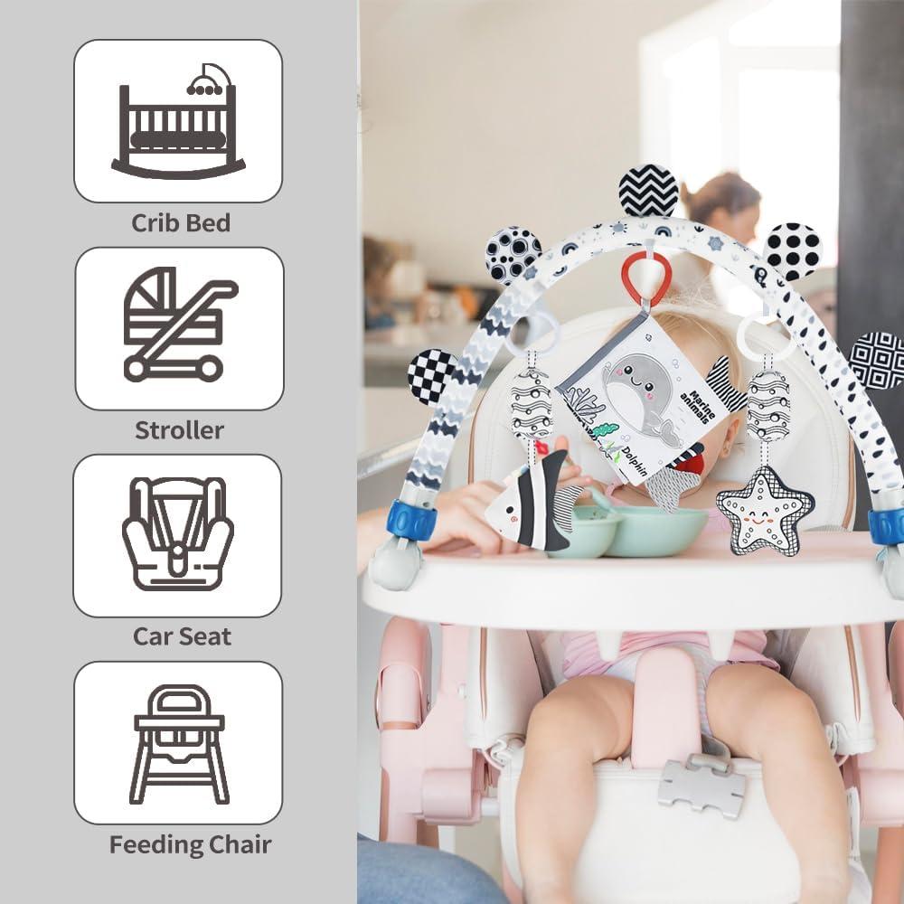 Arco de Actividad para Bebés Caterbee 100 cm con Juguetes Colgantes