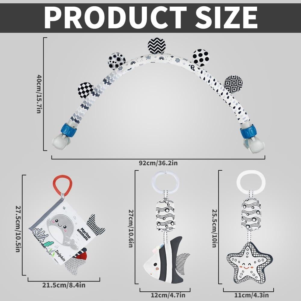 Arco de Actividad para Bebés Caterbee 100 cm con Juguetes Colgantes