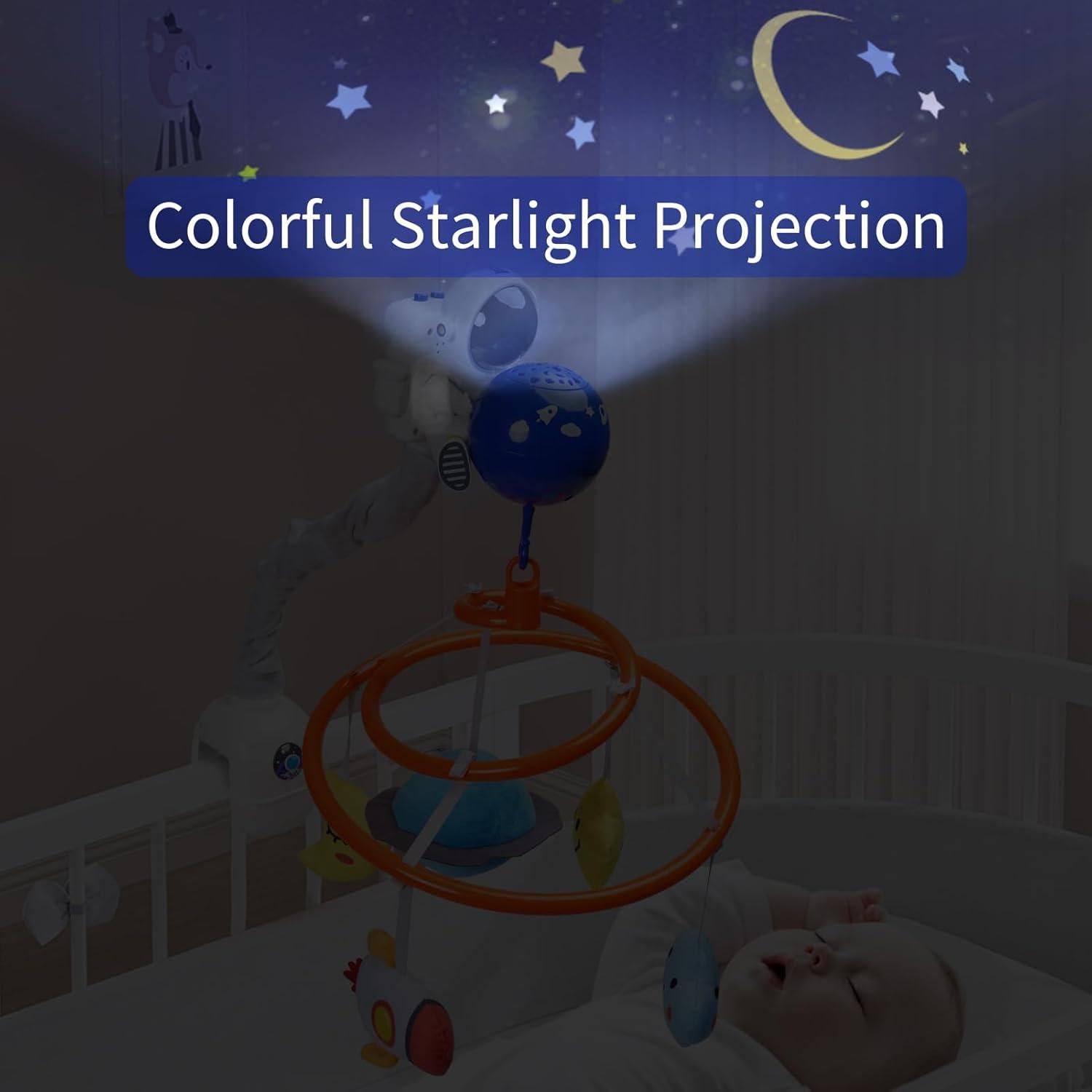 Móvil de Cuna Espacial Five Star Toys con Música y Luz