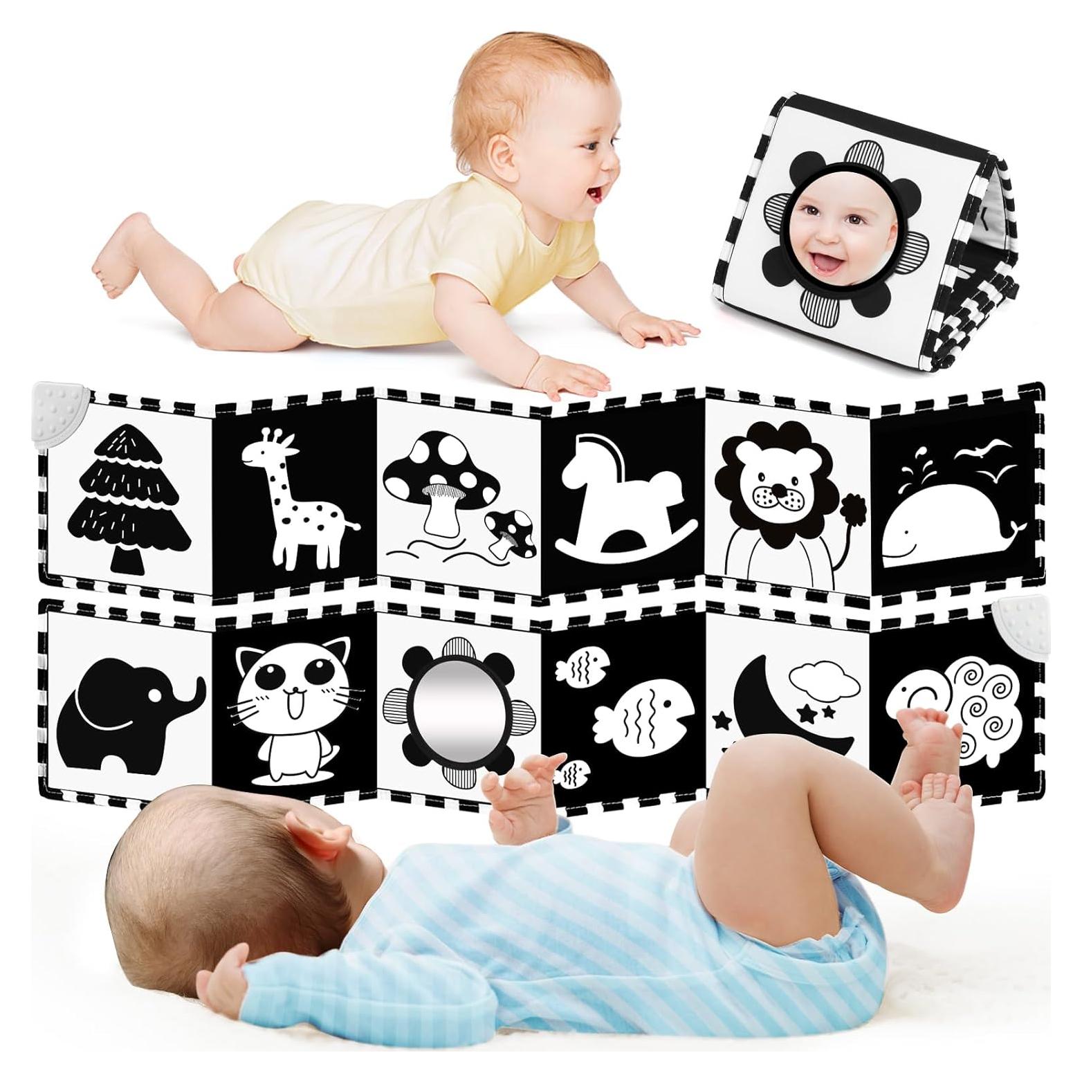 Libro Sensorial de Alto Contraste para Bebés - WLB02 - 15x65.8 cm