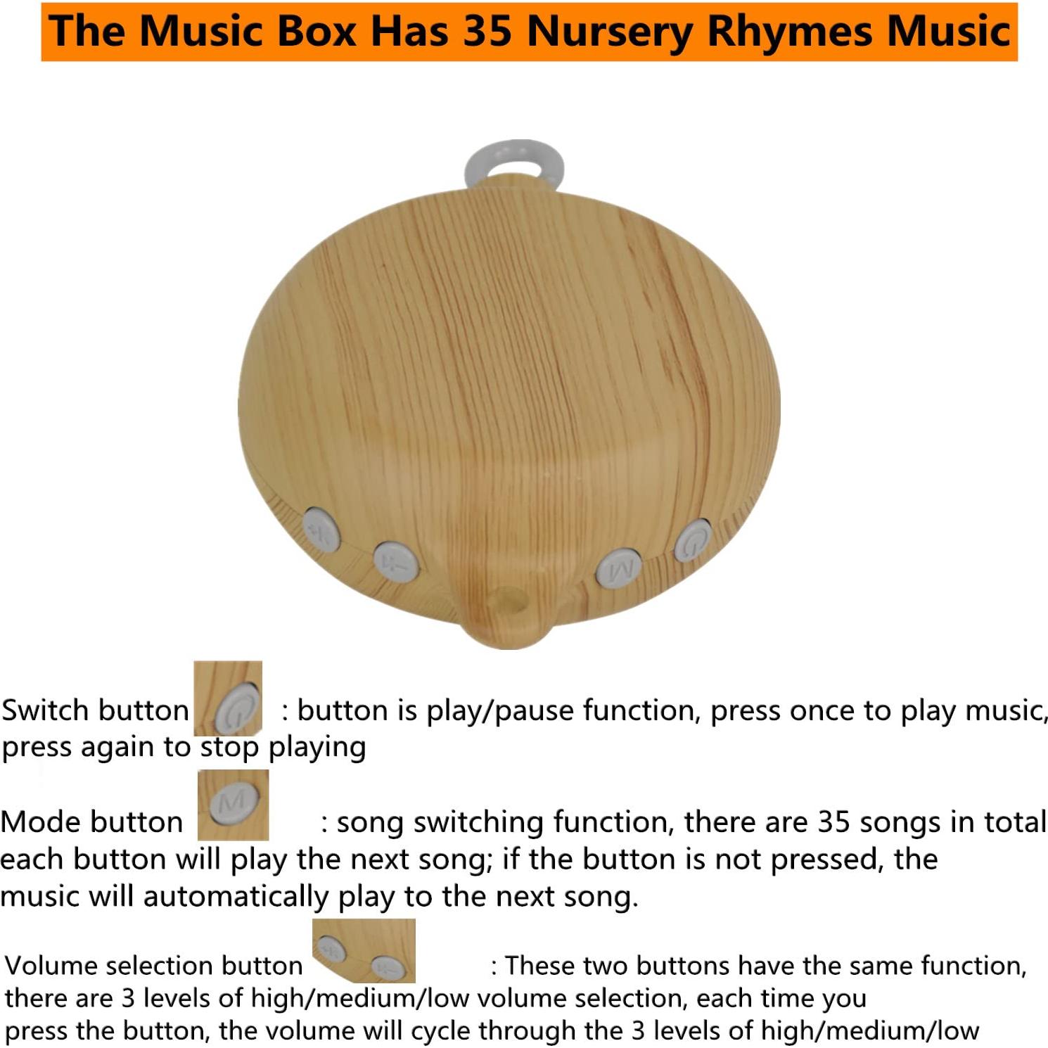 Soporte de Campana de Cuna Urvoo 58CM con Caja Musical