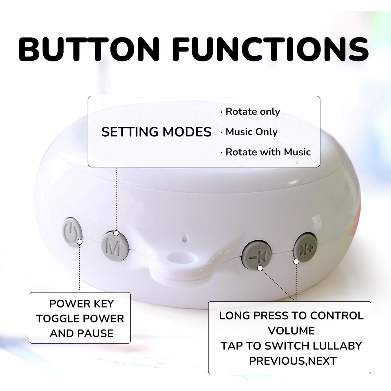 Brazo de Móvil para Cuna Vlokup con Caja Musical 71 cm