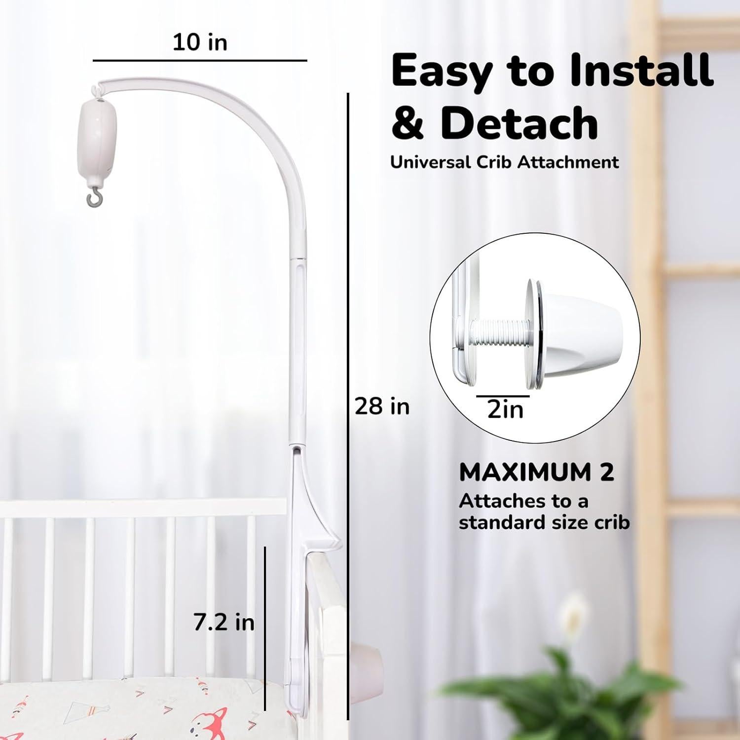 Brazo de Móvil para Cuna Vlokup con Caja Musical 71 cm