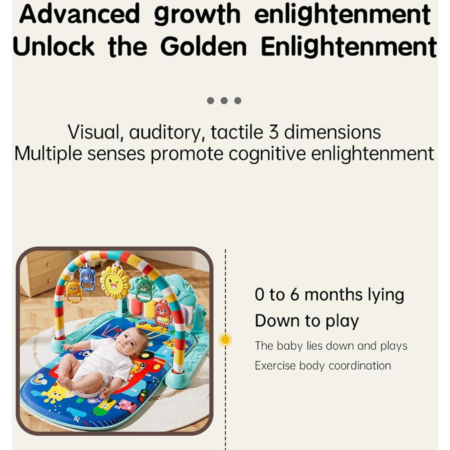 Tapete de Juego Musical para Bebés Alivio Encantador 75x56 cm