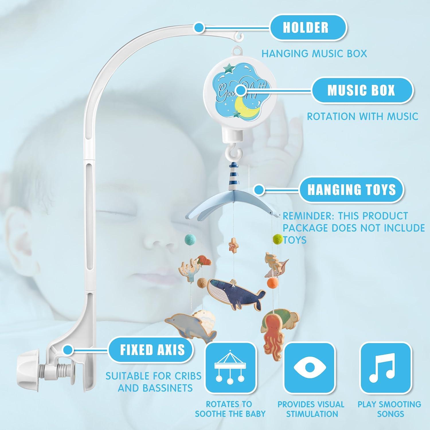 Brazo Móvil para Cuna SWSHENR 63.5 cm Ajustable y Portátil