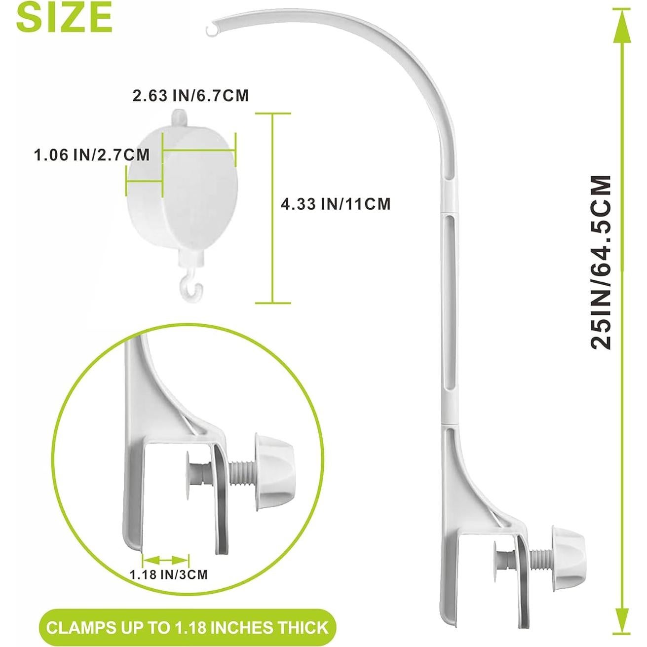 Brazo Móvil para Cuna AICMEI con Caja de Música 61 cm