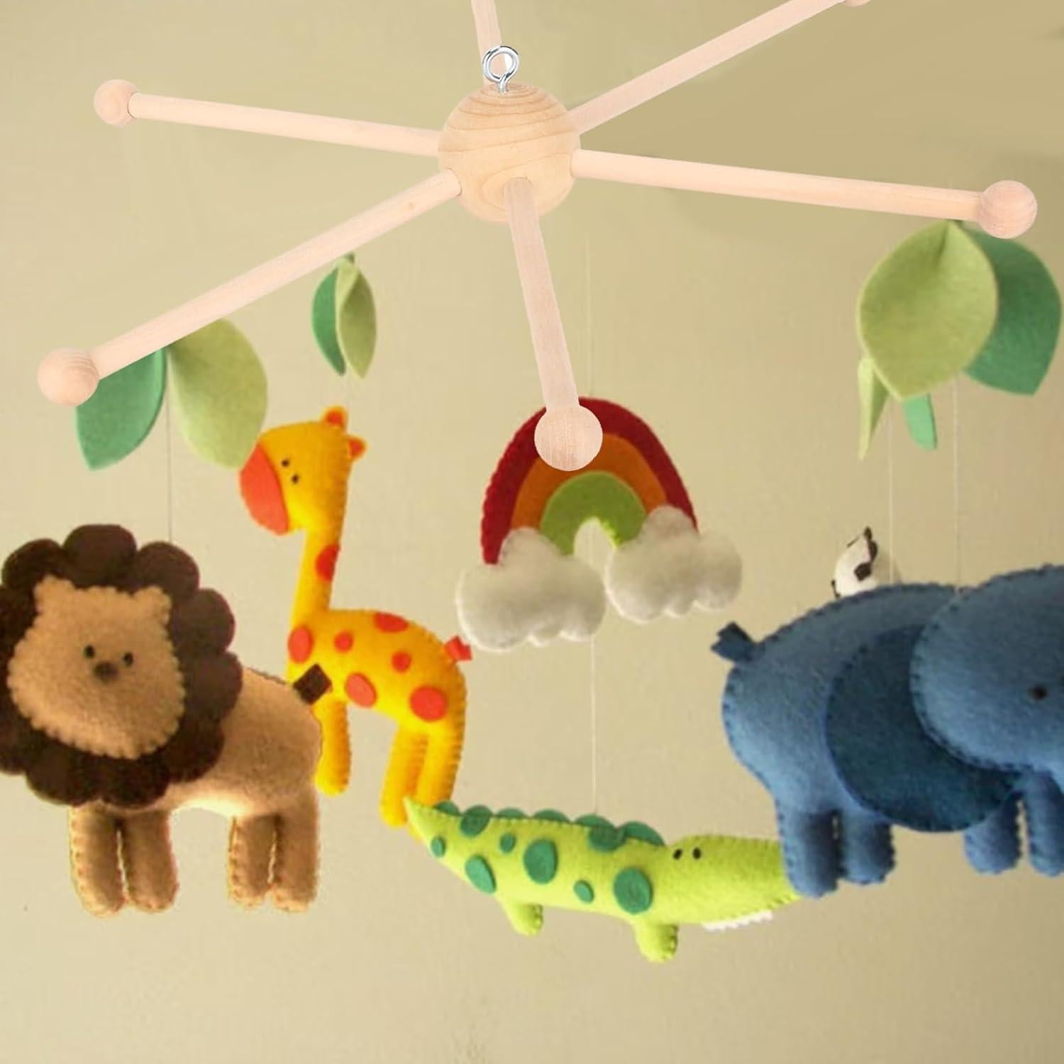 Kit de Marco Móvil de Madera HEEPDD para Cuna de Bebé