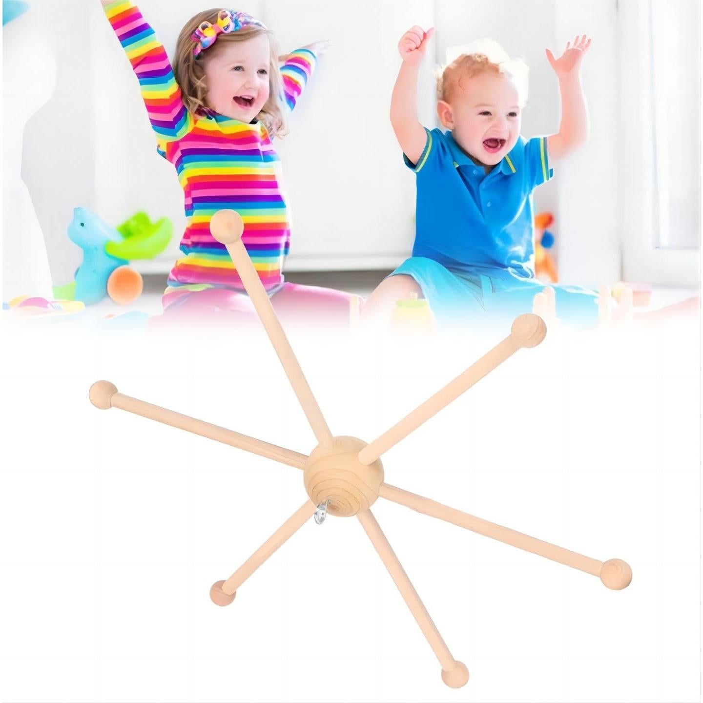 Kit de Marco Móvil de Madera HEEPDD para Cuna de Bebé