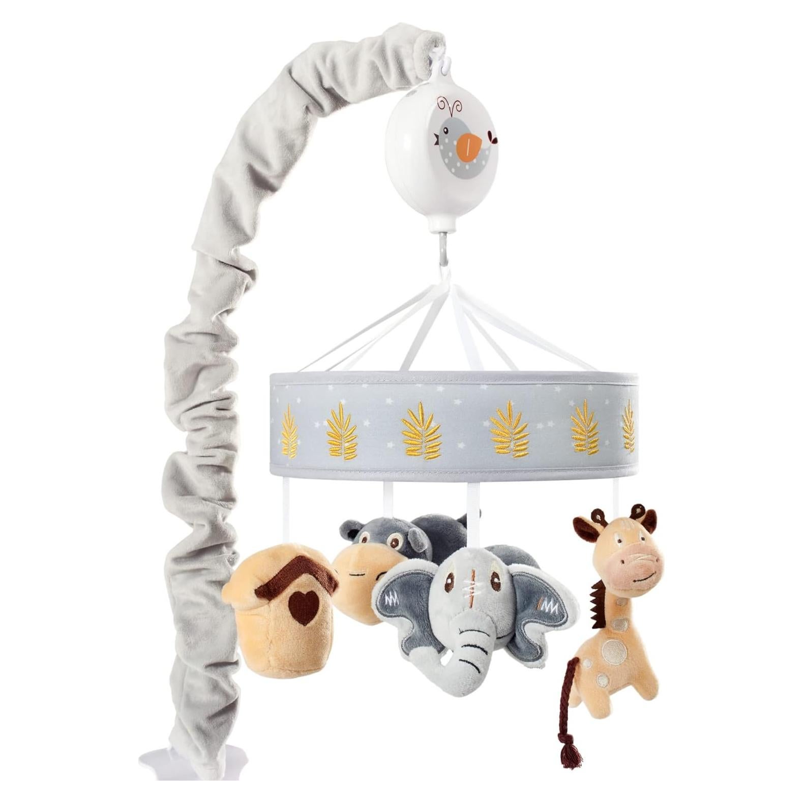 Móvil Musical para Cuna Oberlux - Animales Safari 27 cm